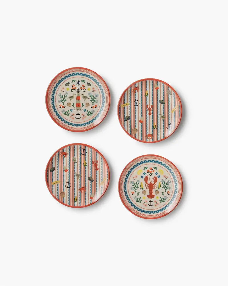 Assorted Dessert Plates - Seaside [PRE ORDER]