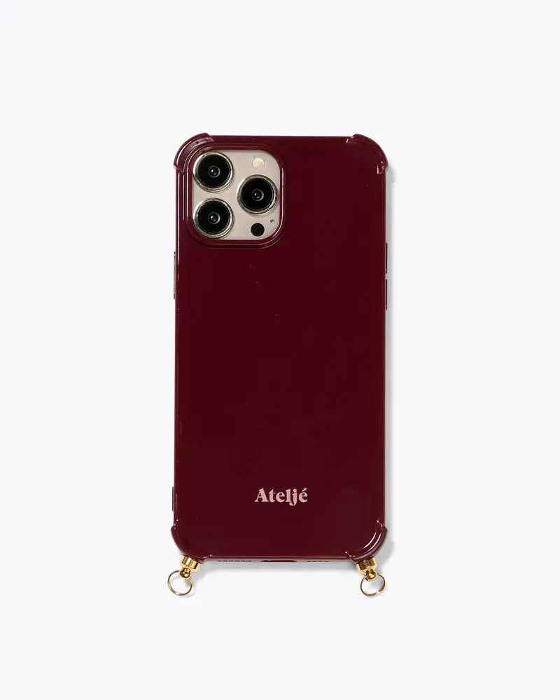 Atelje Bold Burgundy case