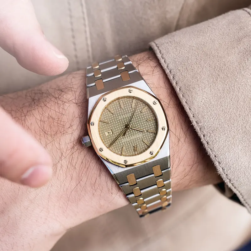 Audemars Piguet Royal Oak 15000SA Stahl Gold Bicolor mit Tropical Zifferblatt