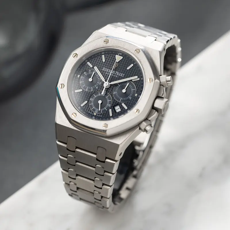 Audemars Piguet Royal Oak Chronograph 25860ST Kasparov Blaues Zifferblatt