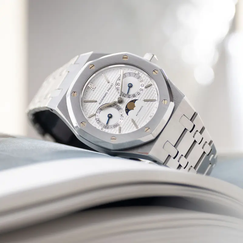 Audemars Piguet Royal Oak Day-Date 25594ST Weißes Zifferblatt