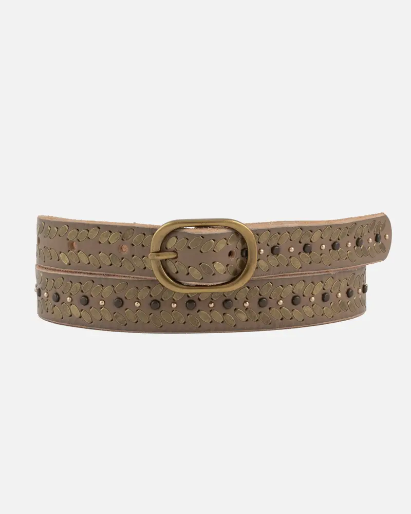 Aurelia︱Leren riem met studs