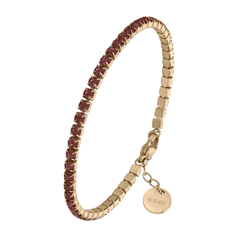 Ava Gold Burgundy