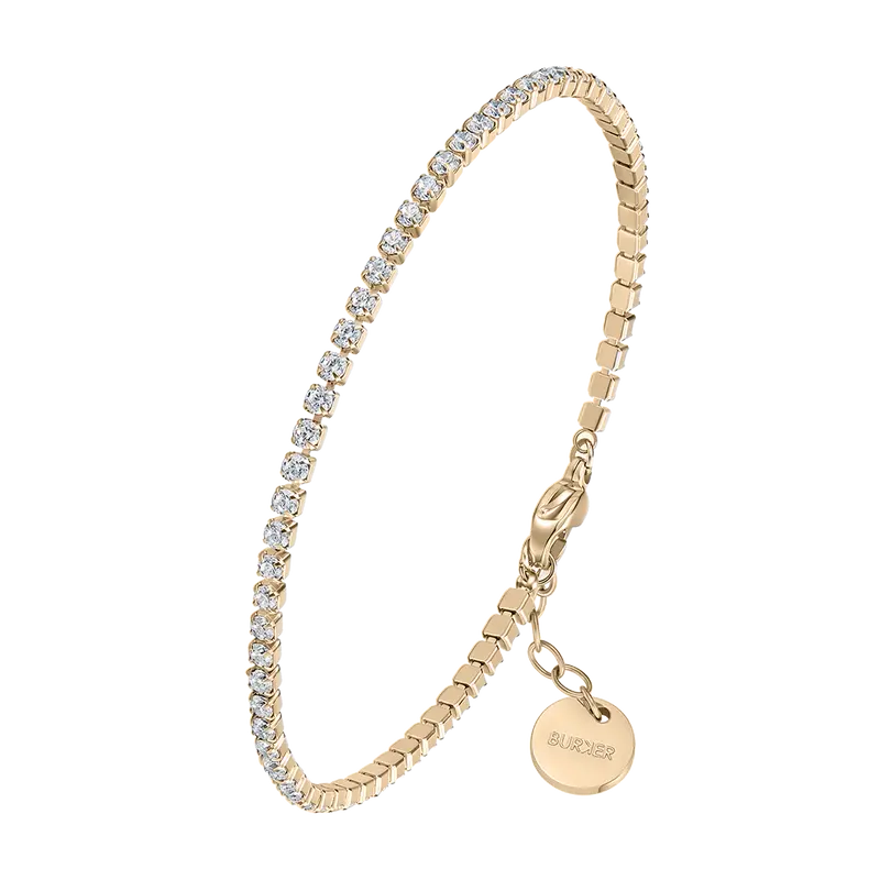 Ava Petite Gold White Bracelet