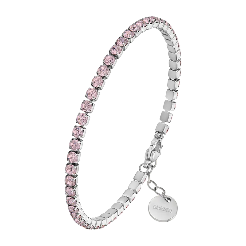 Ava Silver Pink Bracelet