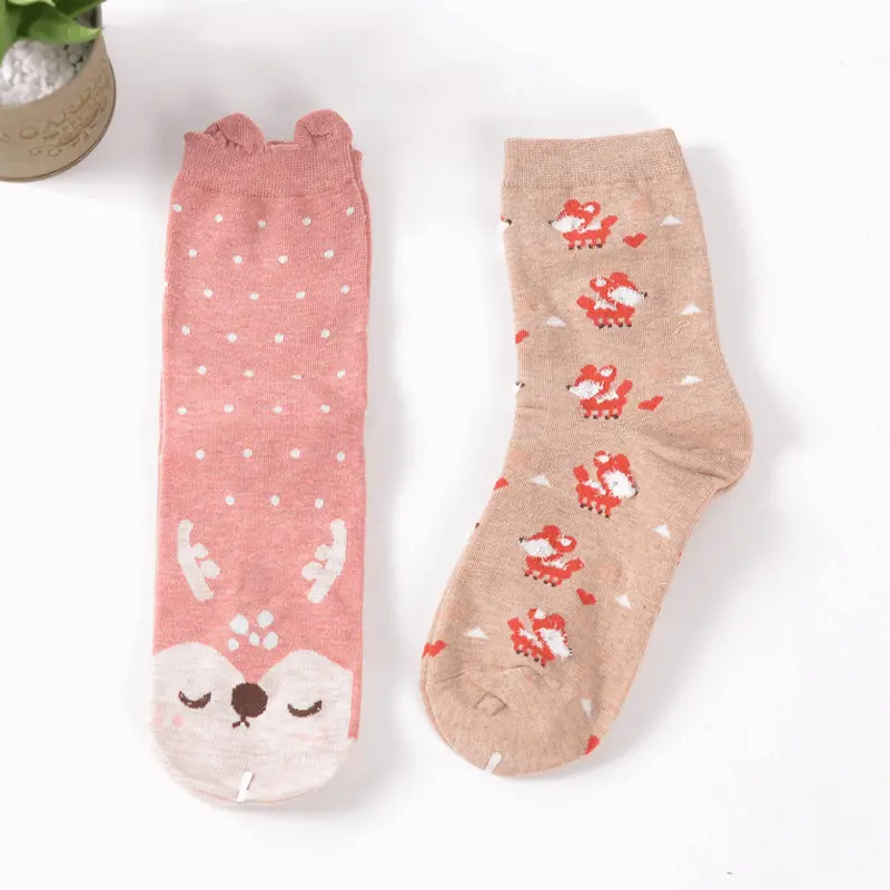 Baby Deer Crew Sock Set (set of 2 pairs)