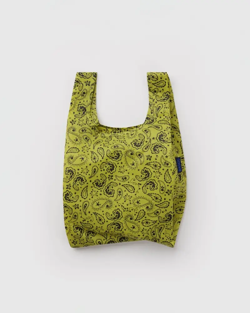 Baby Reusable Bag - Chartreuse Paisley