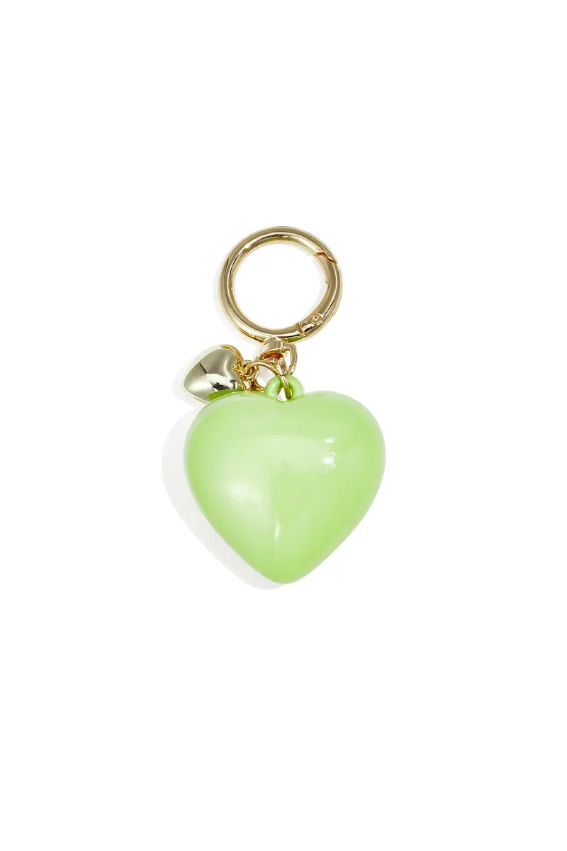 Bag charms Hartje | Groen