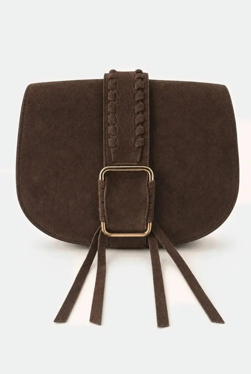 Bag Noé Dark Brown Suede