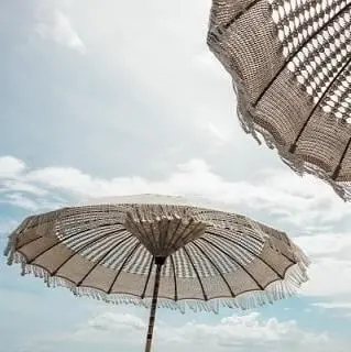 Bali Parasol - Macrame - Créme - 180cm