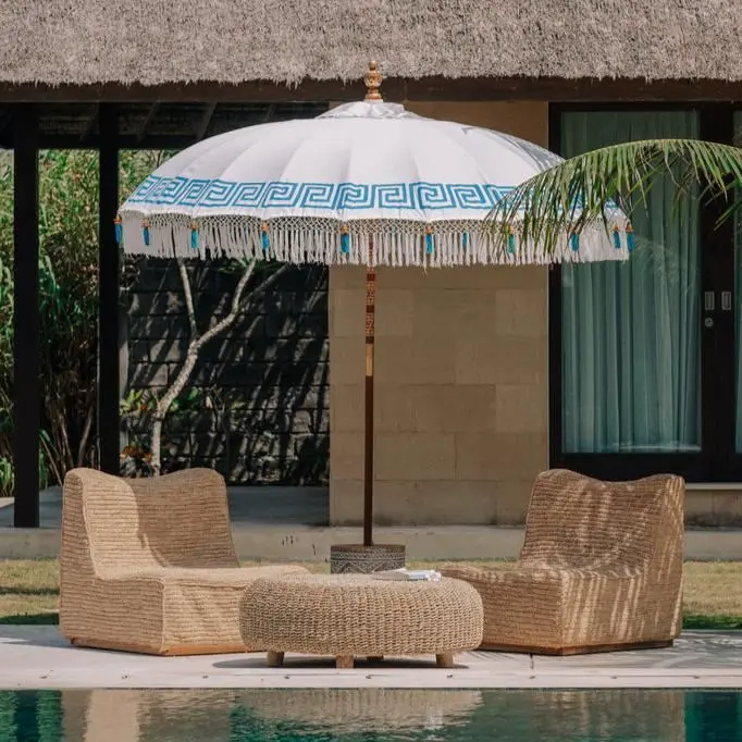 Bali Parasol – Mykonos – Wit - 250cm
