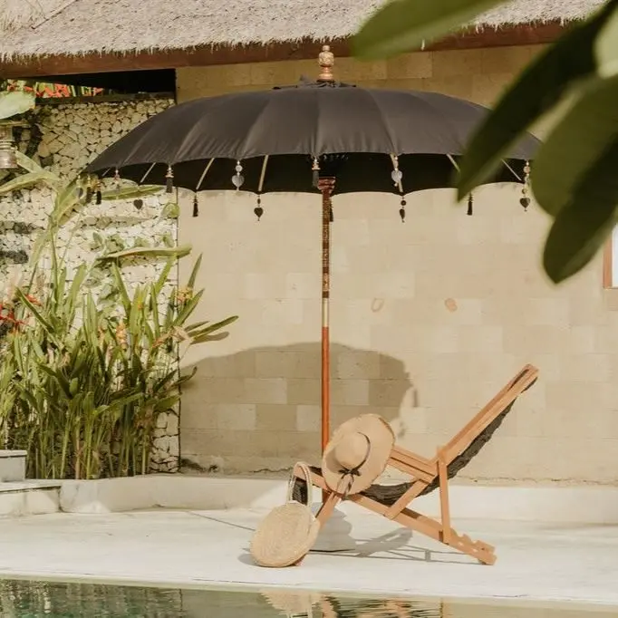 Bali Parasol - Zwart - 250cm