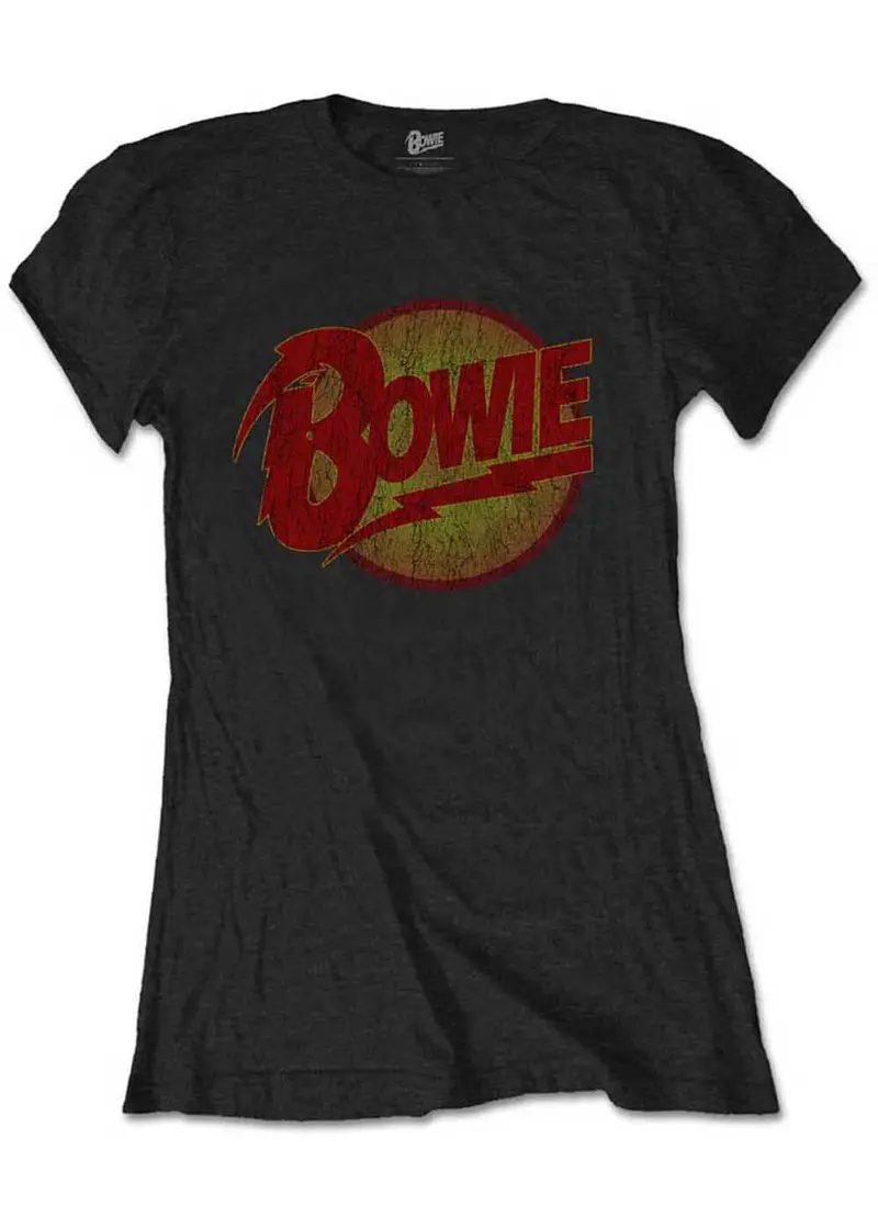 Band Shirts David Bowie Diamond Dogs Girly T-Shirt Black