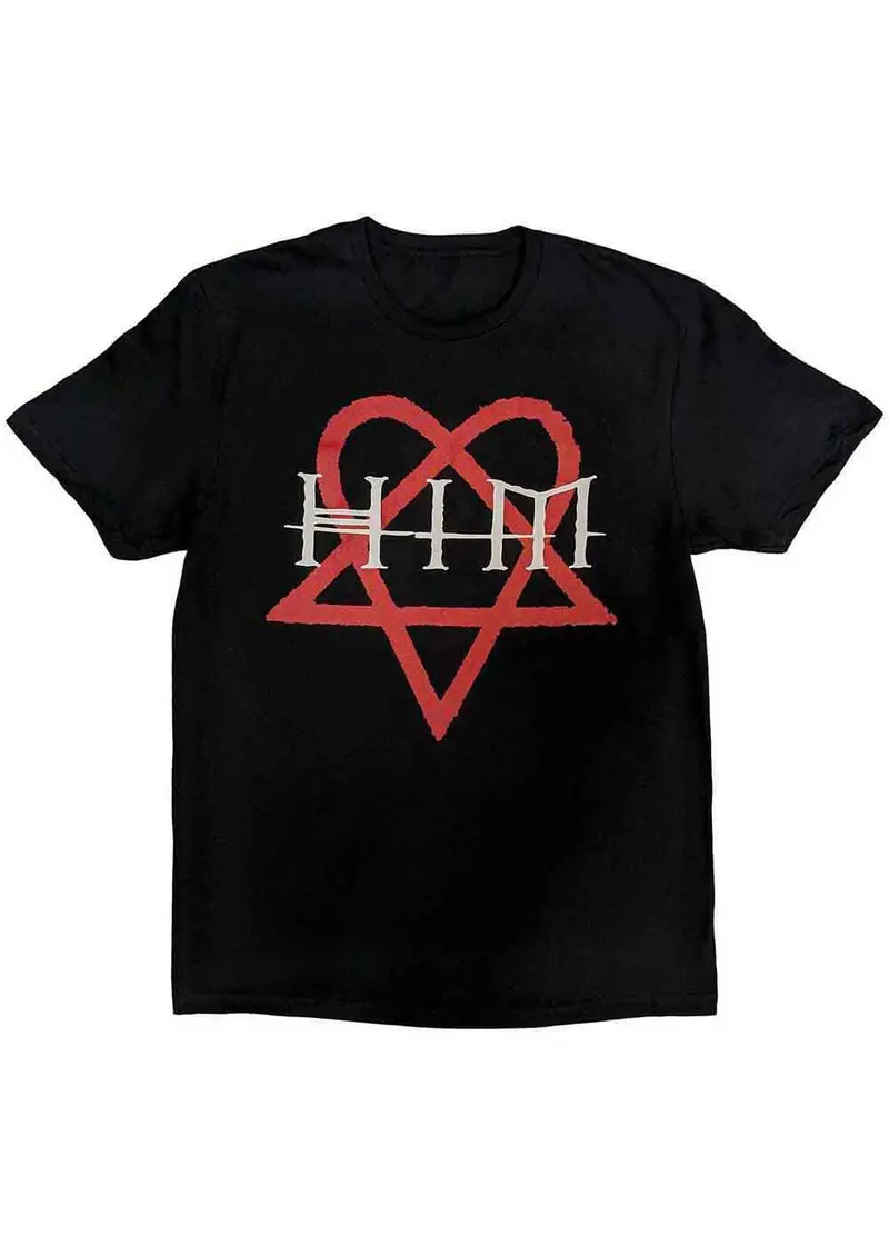 Band Shirts HIM Heartagram T-Shirt Black