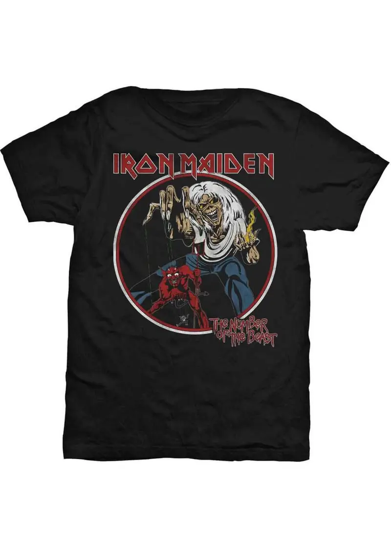 Band Shirts Iron Maiden The Number of the Beast T-Shirt Black