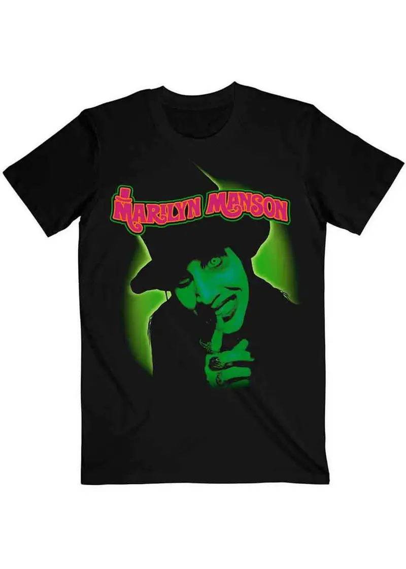 Band Shirts Marilyn Manson Smells Like Children T-Shirt Black