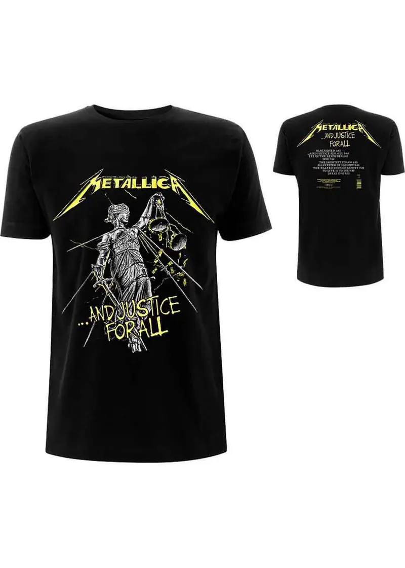 Band Shirts Metallica ...And Justice for All Tracks T-Shirt Black