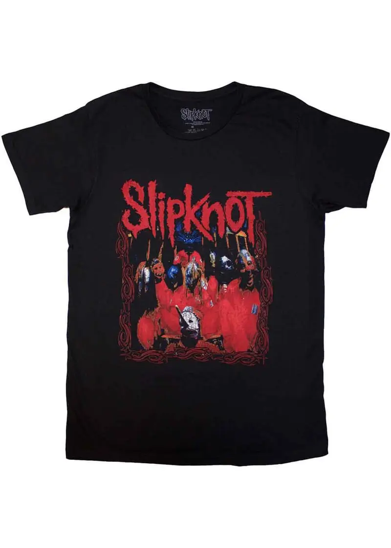 Band Shirts Slipknot Band Frame T-Shirt Black