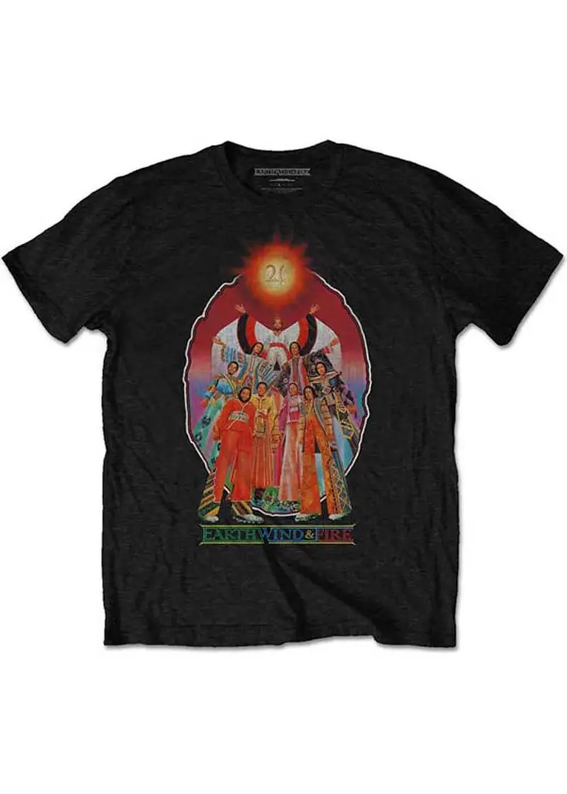 Band T-Shirts Earth, Wind & Fire Let's Groove T-Shirt Black