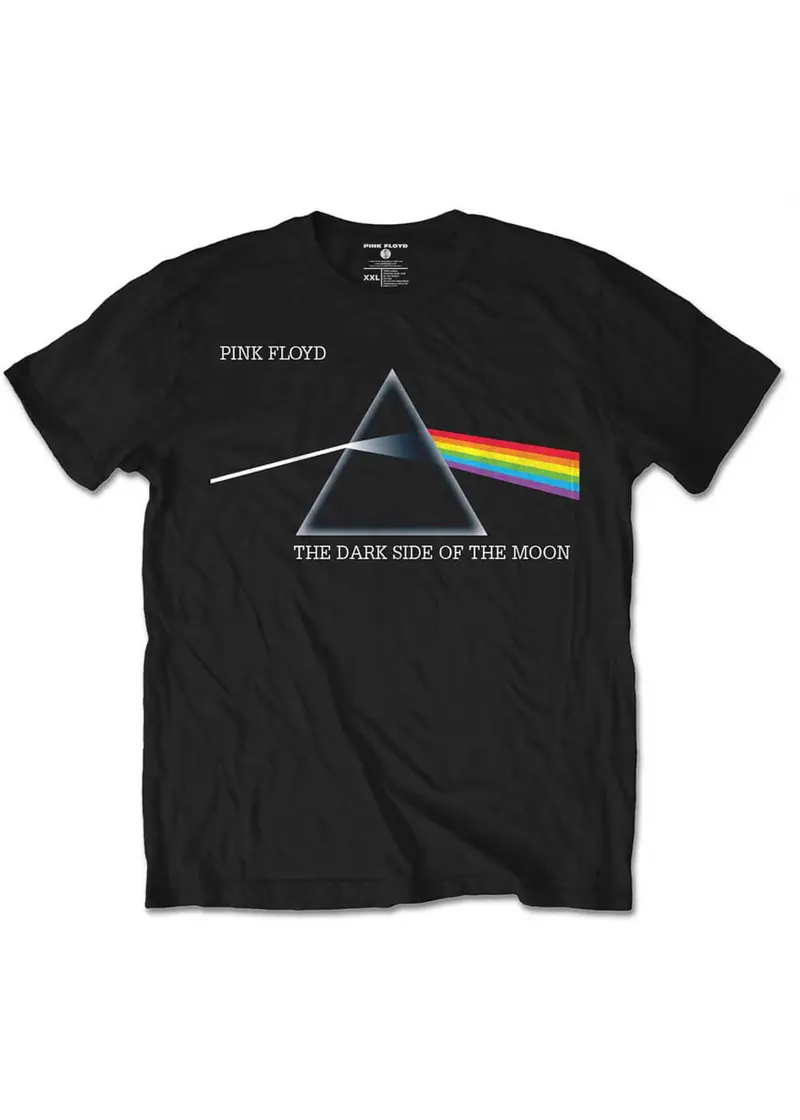 Band T-Shirts Pink Floyd Dark Side Of The Moon Courier T-Shirt Black