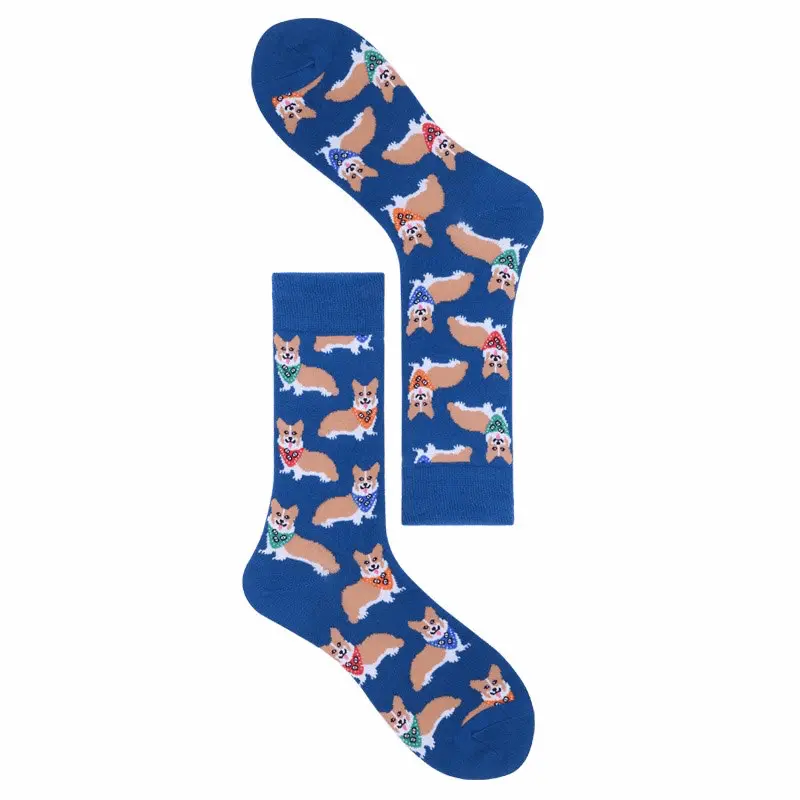 Bandana Shiba Inu Pattern Crew Socks