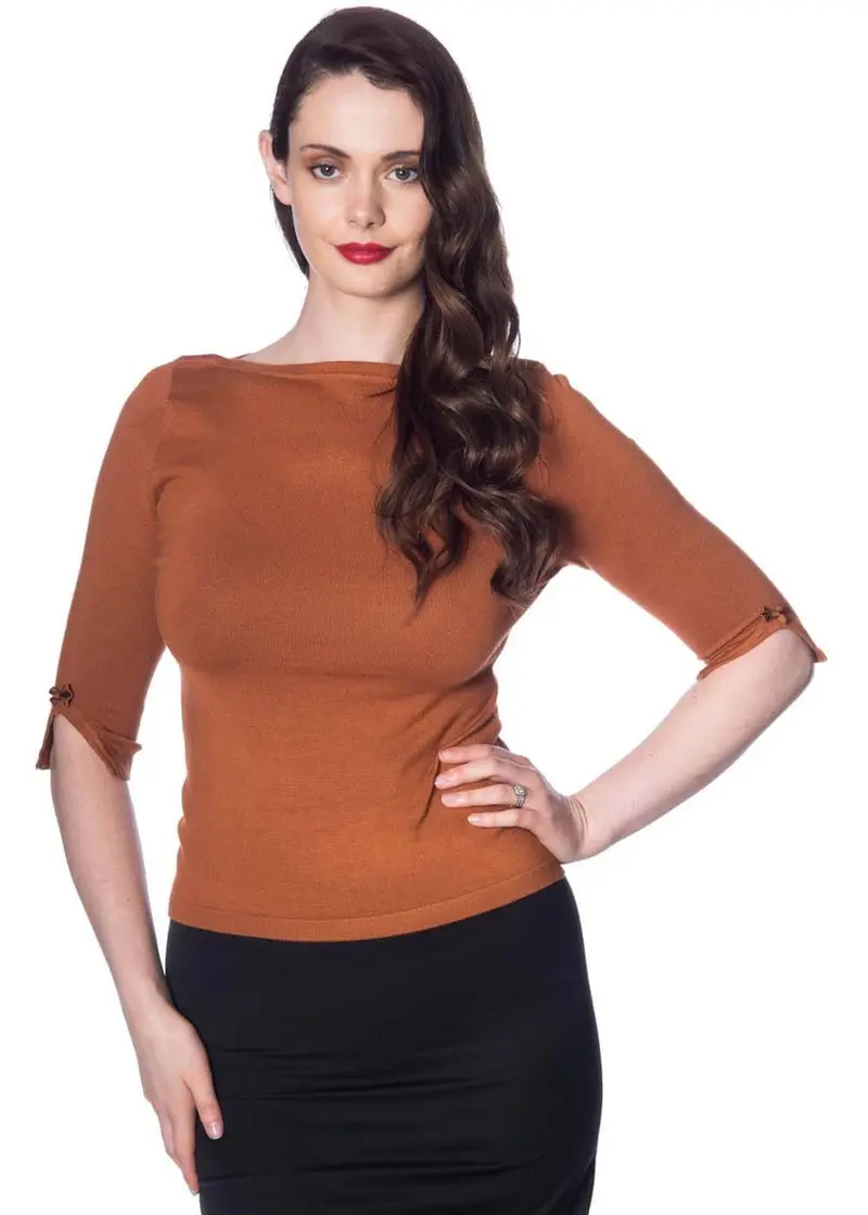 Banned Addicted 50s Sweater Brown