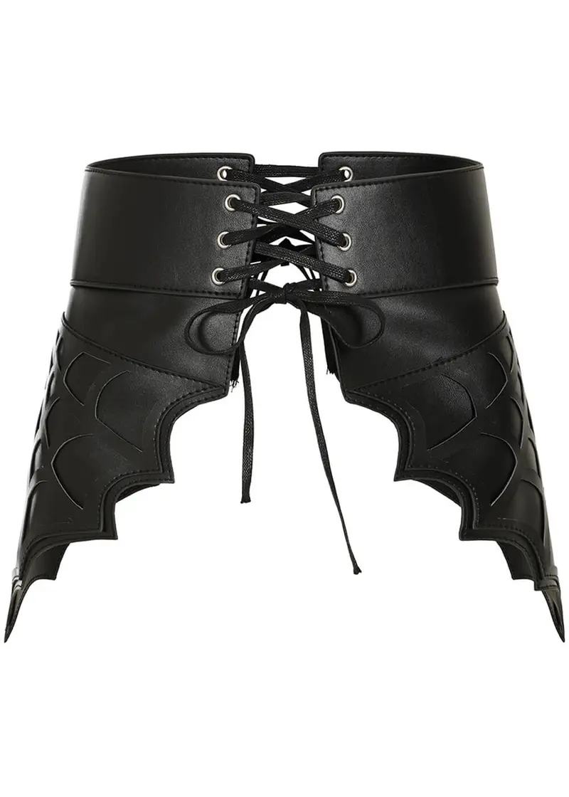 Banned Alternative Twilight Time Corset Belt Black