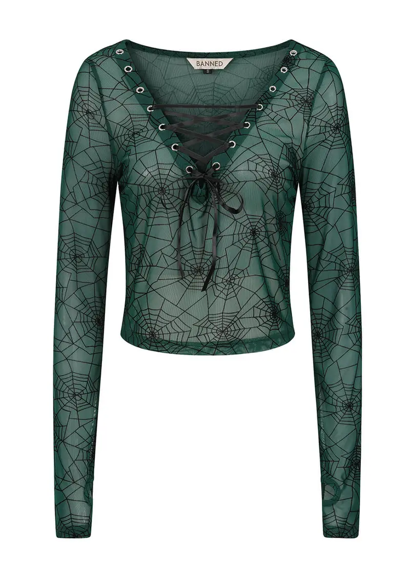 Banned Alternative Zorya Green Top
