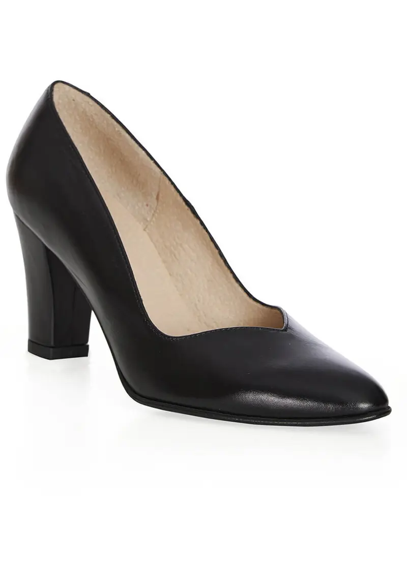 Banned Ava Leather 50s Pumps Black
