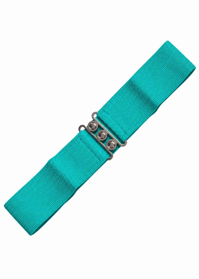 Banned Elastic 50's Belt Aqua