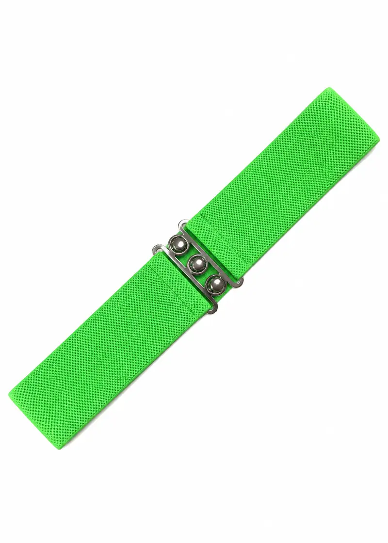 Banned Elastic Belt 50's Halloween Green