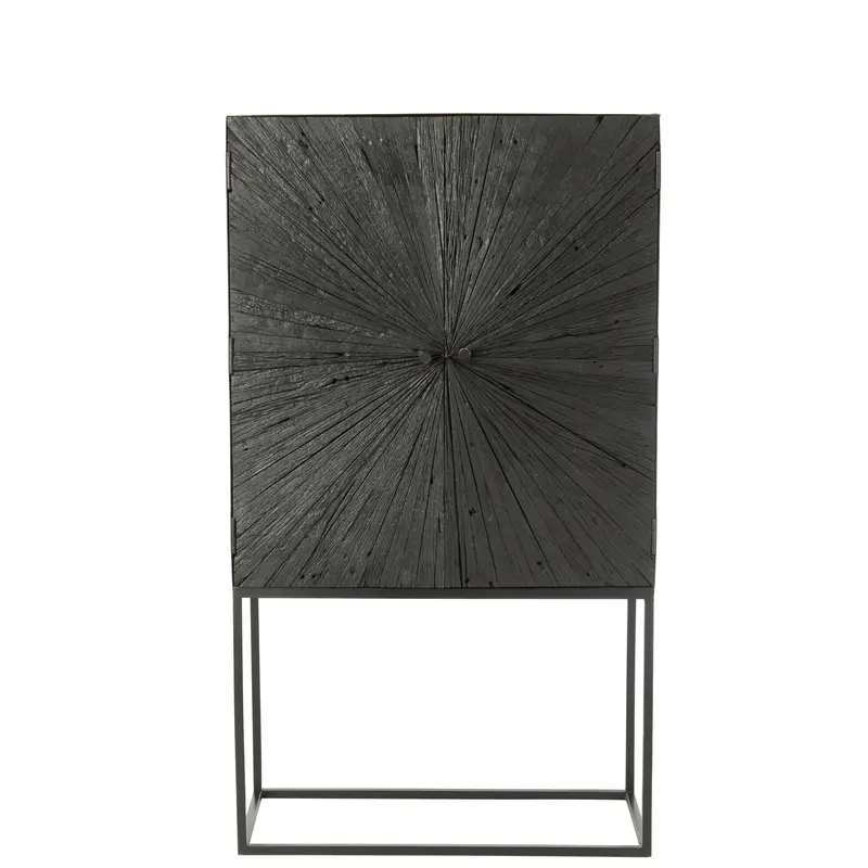 Barkast Shanil Hout/Ijzer Zwart J-Line