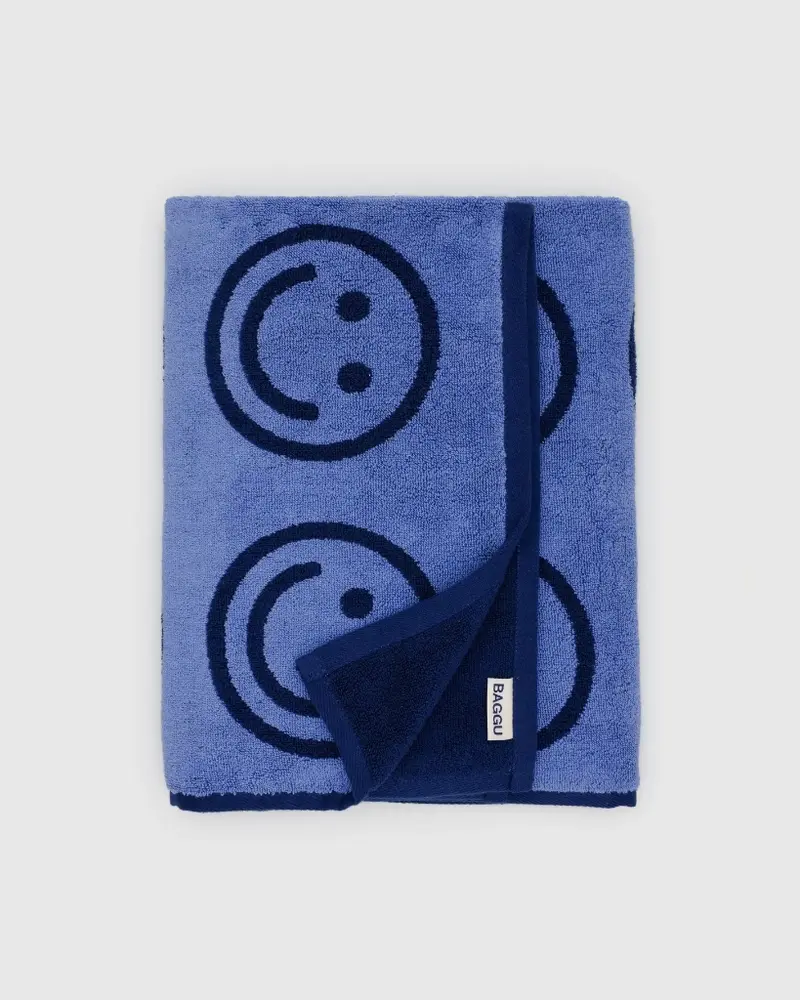 Bath Towel - Happy Blue