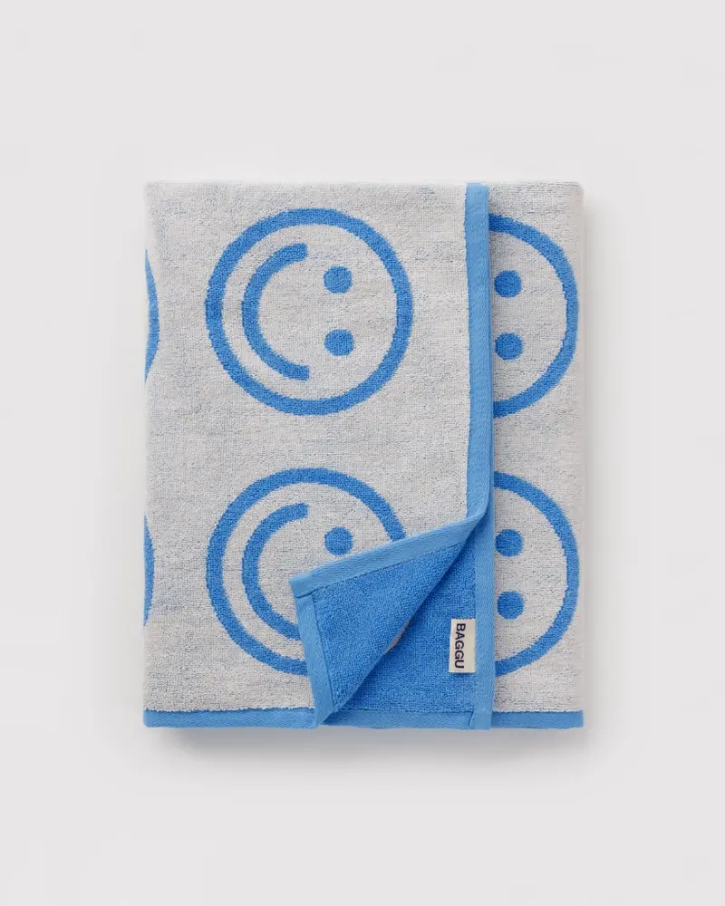 Bath Towel - Happy Sky Blue