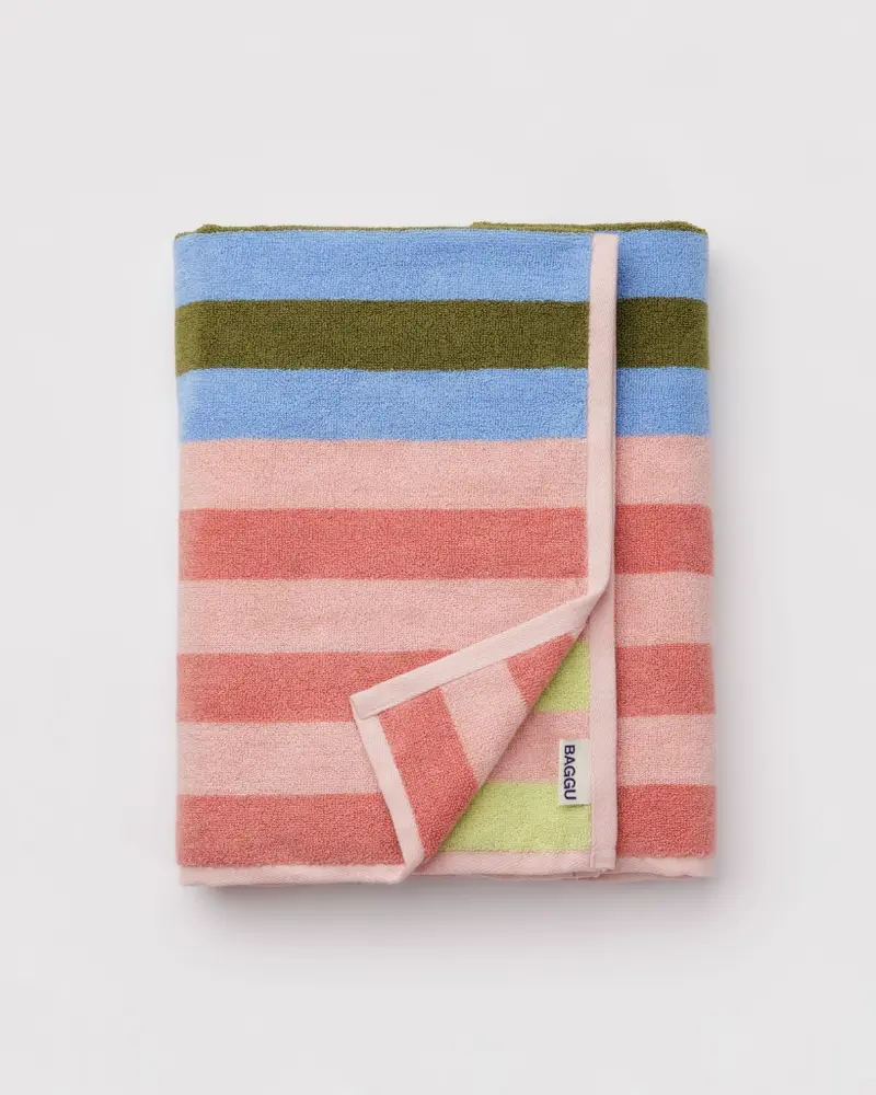 Bath Towel - Sherbet Stripe