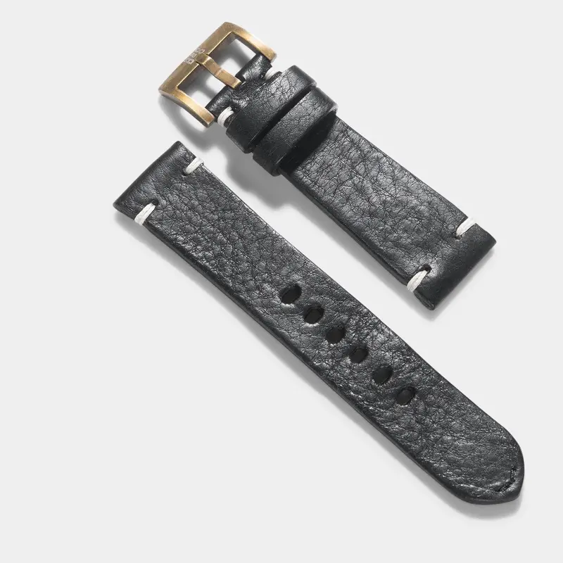 BB Bronze Nero Leder Uhrenarmband