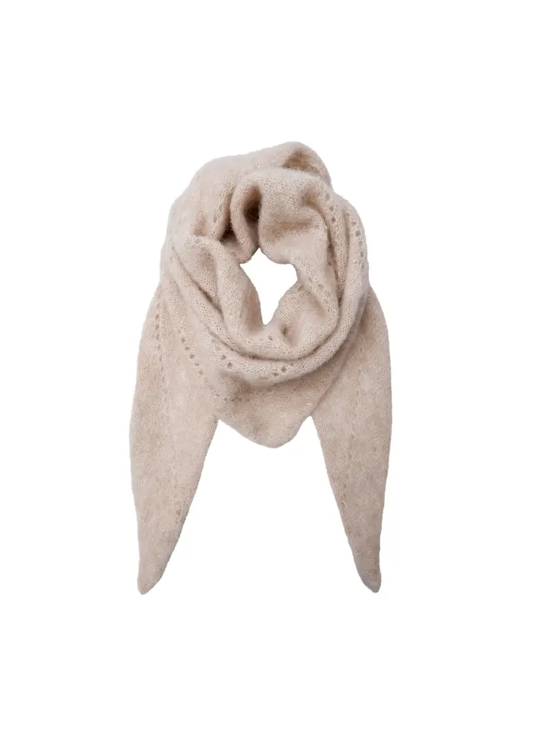 BCDell Knitted Mini Scarf 208327 Natural