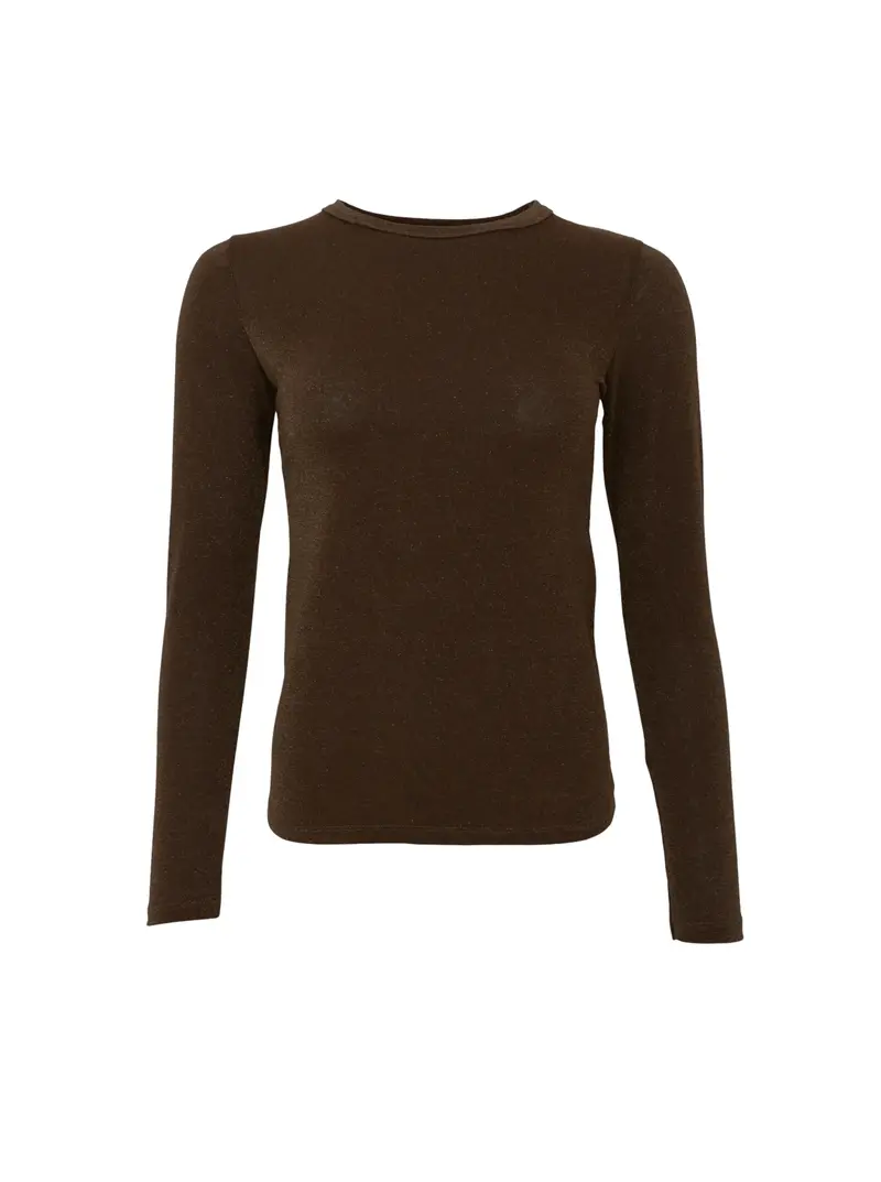 BCFaye Lurex Blouse 3739 Chocolate