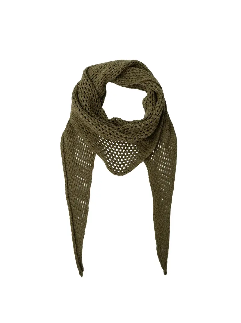 BCGale Knitted Cotton Scarf 208439 Army