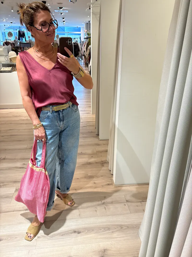 BCMabel Double V-Neck Top 41210