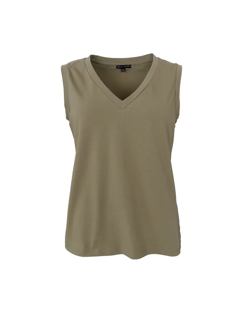 BCMay V-Neck Top 41188 Lt. Army