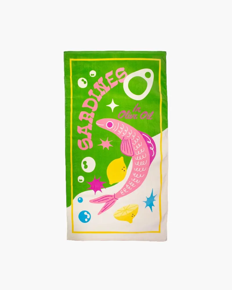 Beach, Please! Giant Towel - Sardines