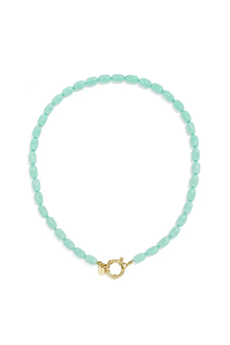 Beaded necklace turquoise 471