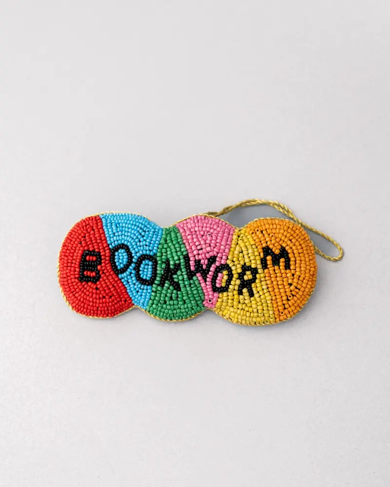 Beaded Ornament - Bookworm [PRE ORDER]
