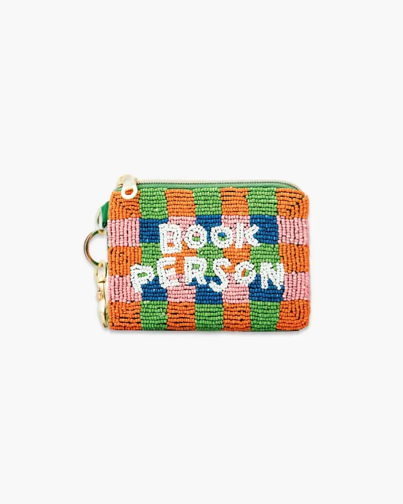 Beaded Pouch Bag - Book Person