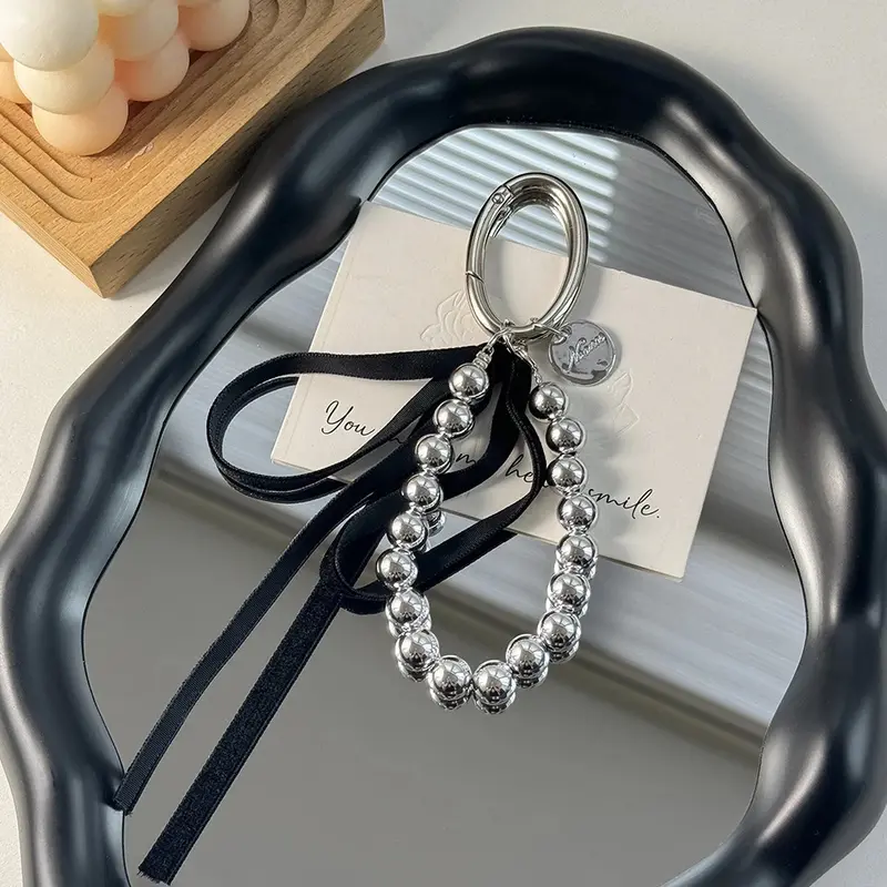Beads and Bow Clip On Charm Strap (2 Colours)