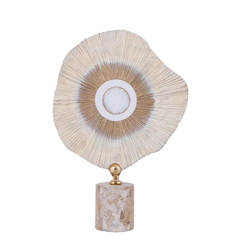 Beeld Rella Beige Aluminium Marmer Large PTMD