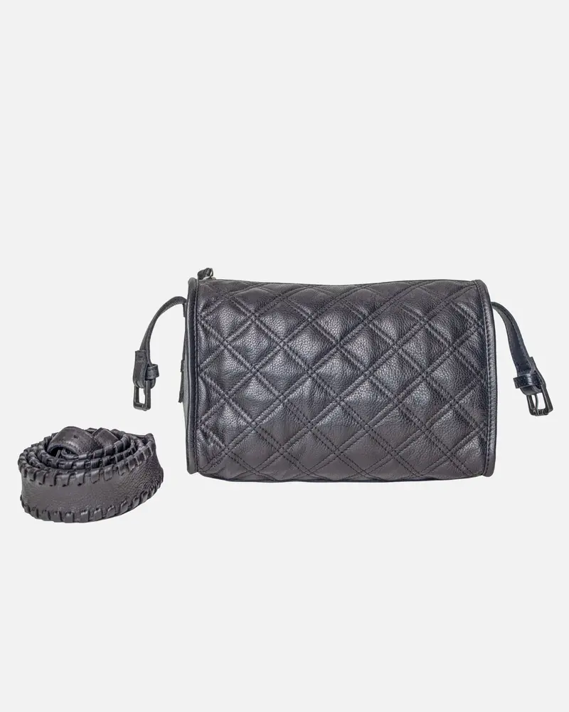 Beker │ Leren Crossbodytas met diamantpatroon