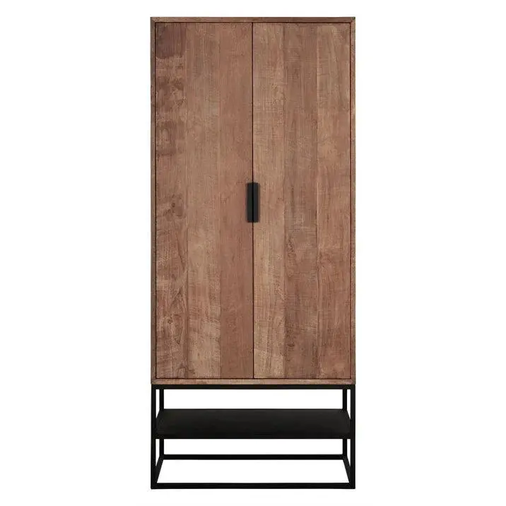 Bergkast Cosmo Gerecycled Teakhout Naturel Zwart DTP Home