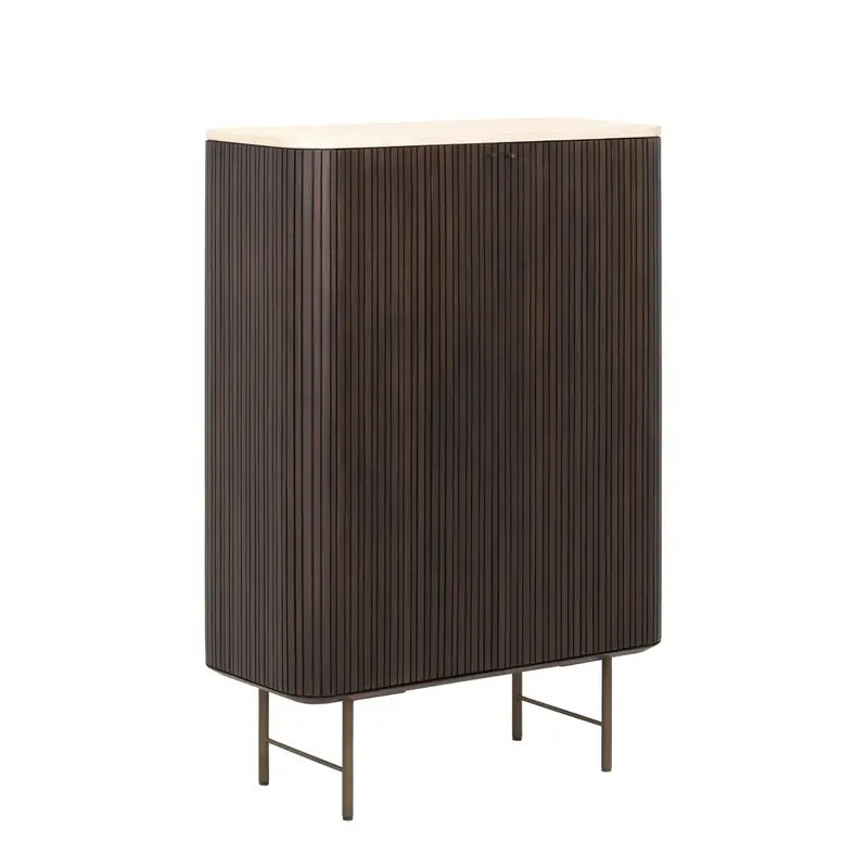 Bergkast Maroon Mahonie Mortex Bruin 2-Deurs DTP Home